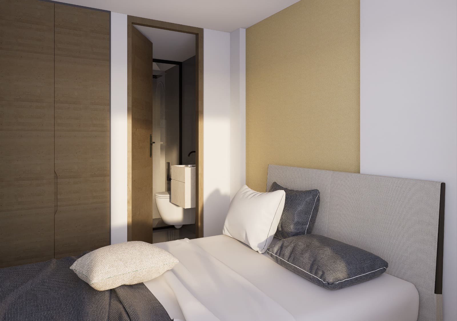 Apartaestudio en obra gris